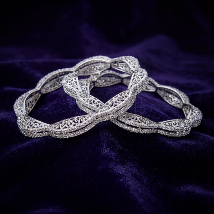 Filigree Scallop Bangles — 3