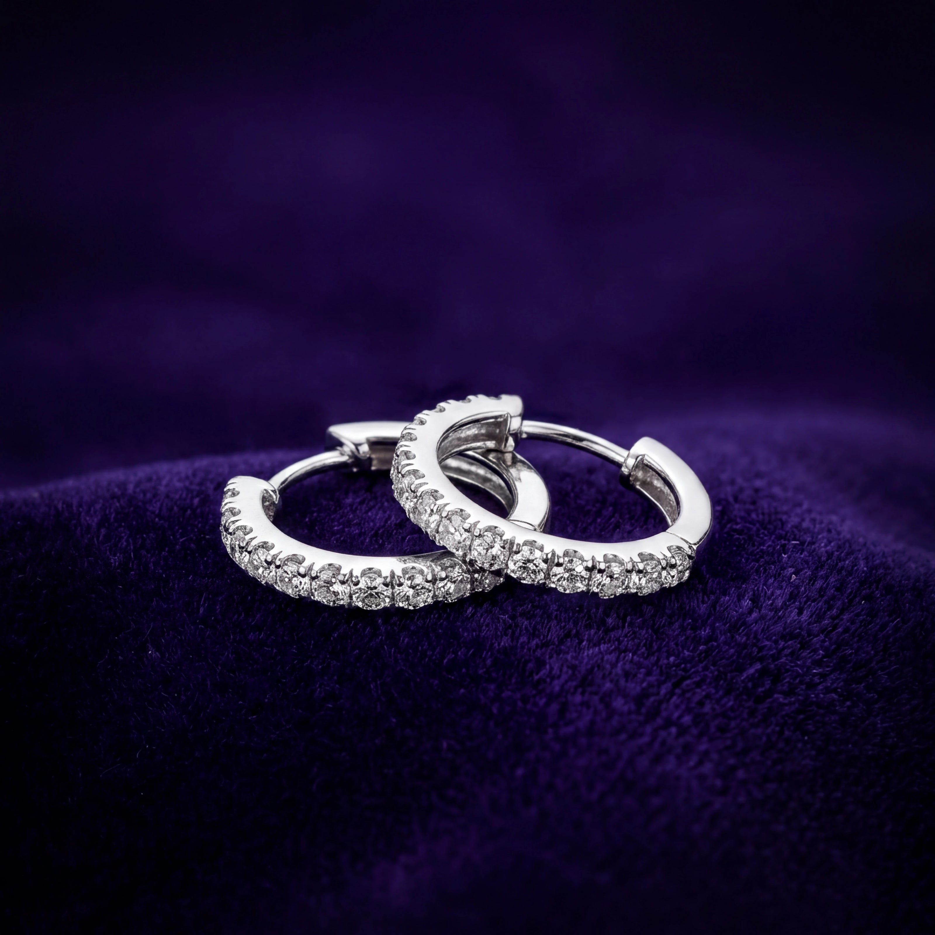 CZ Huggie Hoops — 3