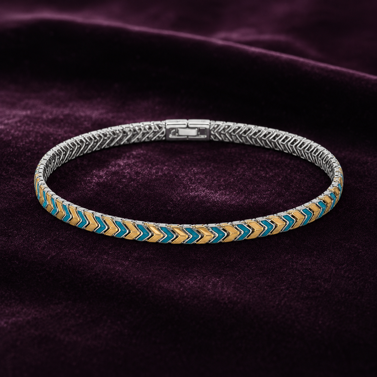 Turquoise Chevron Bracelet