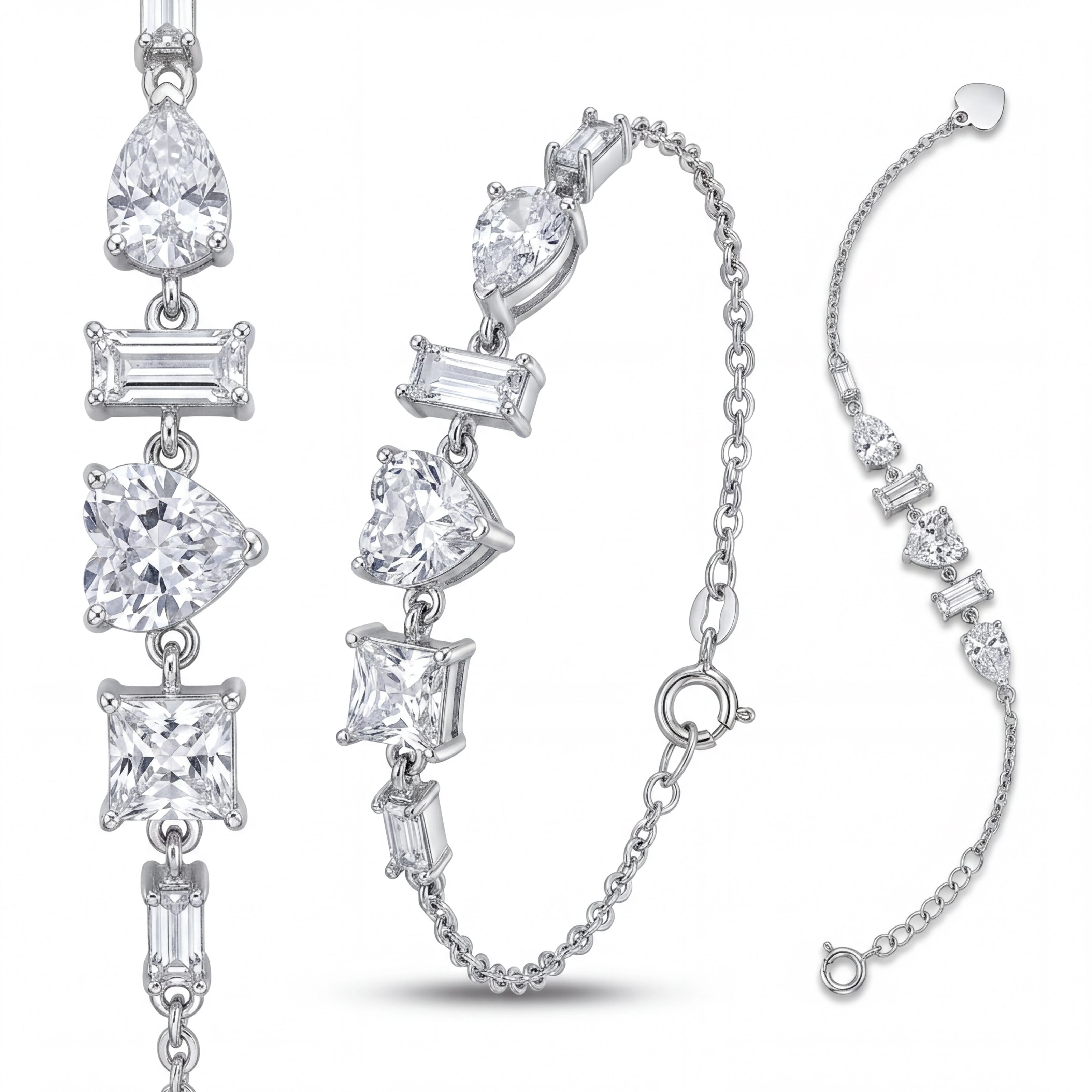 Five-Shapes CZ Bracelet — 4