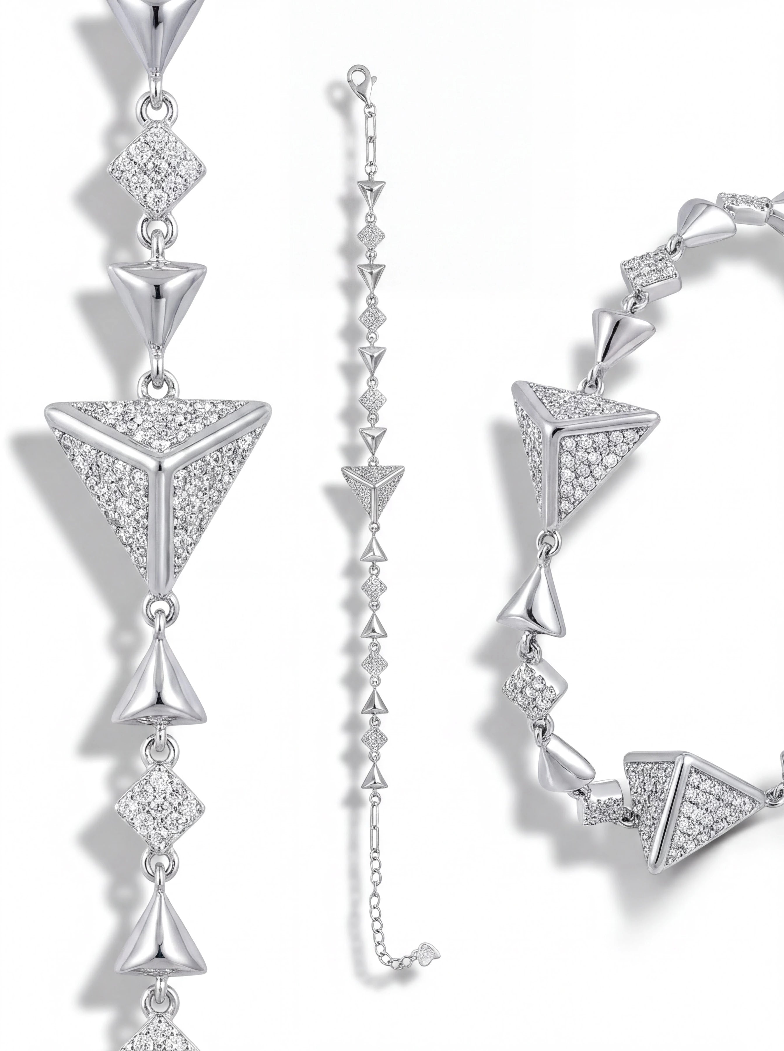 Pavé Pyramid Bracelet — 4