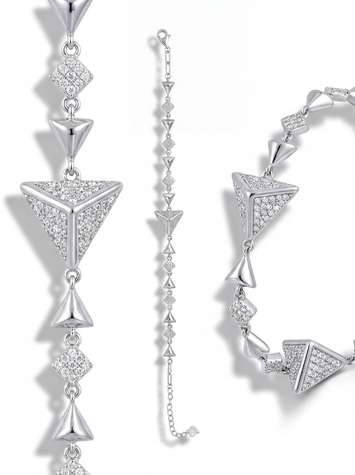 Pavé Pyramid Bracelet — 4