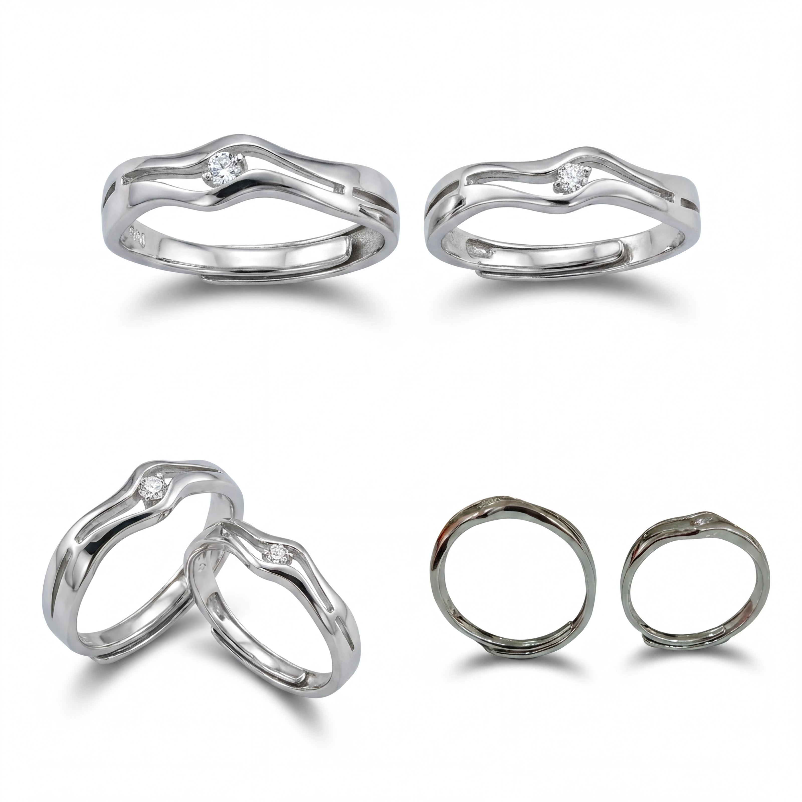 Wave Couple Ring — 4