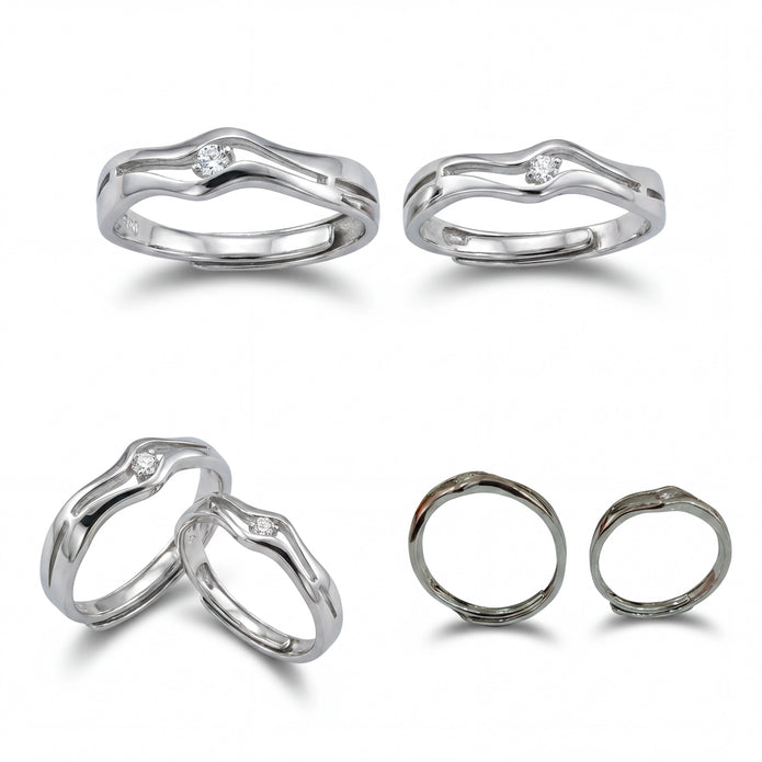 Wave Couple Ring — 4