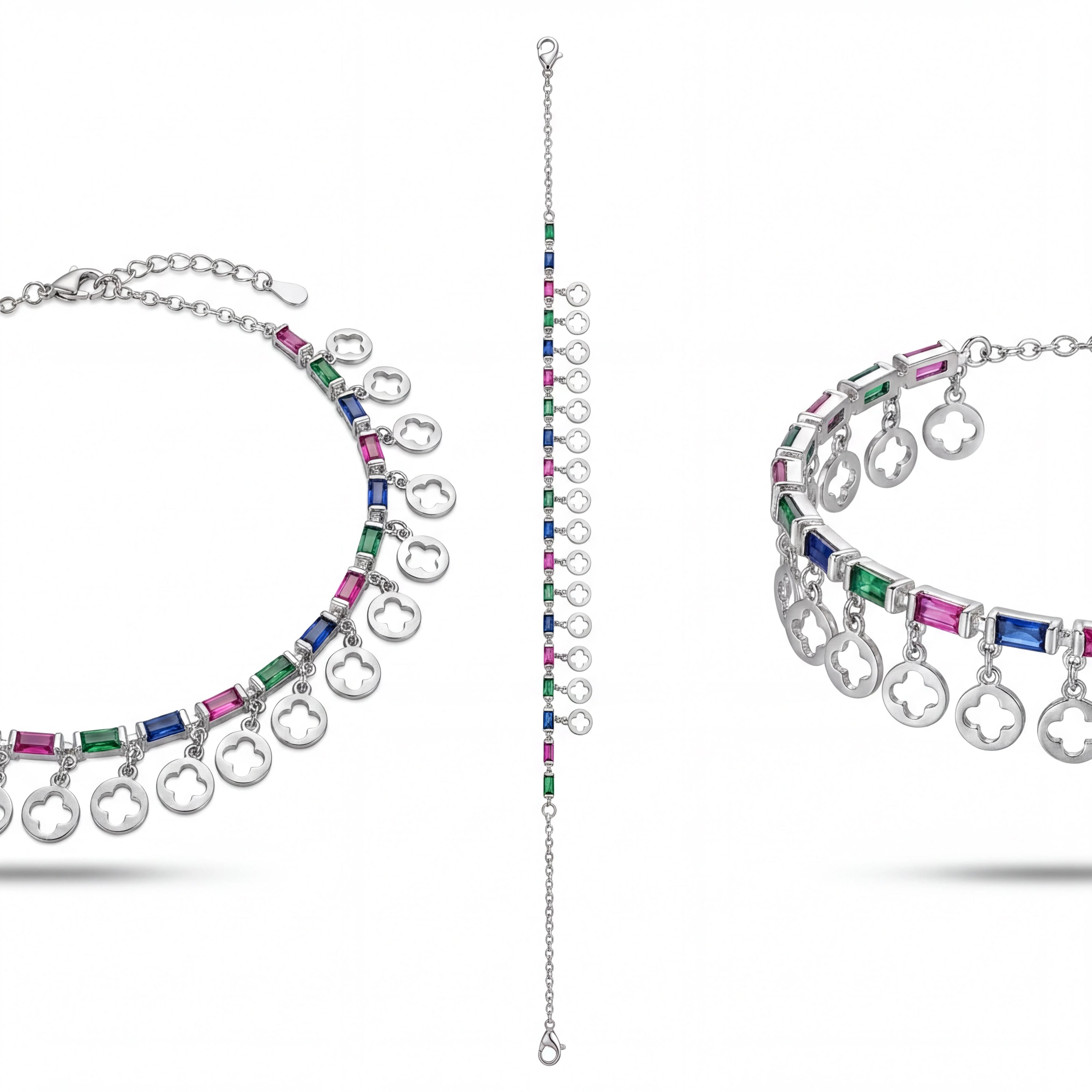 Vibrant Clover Anklet — 4
