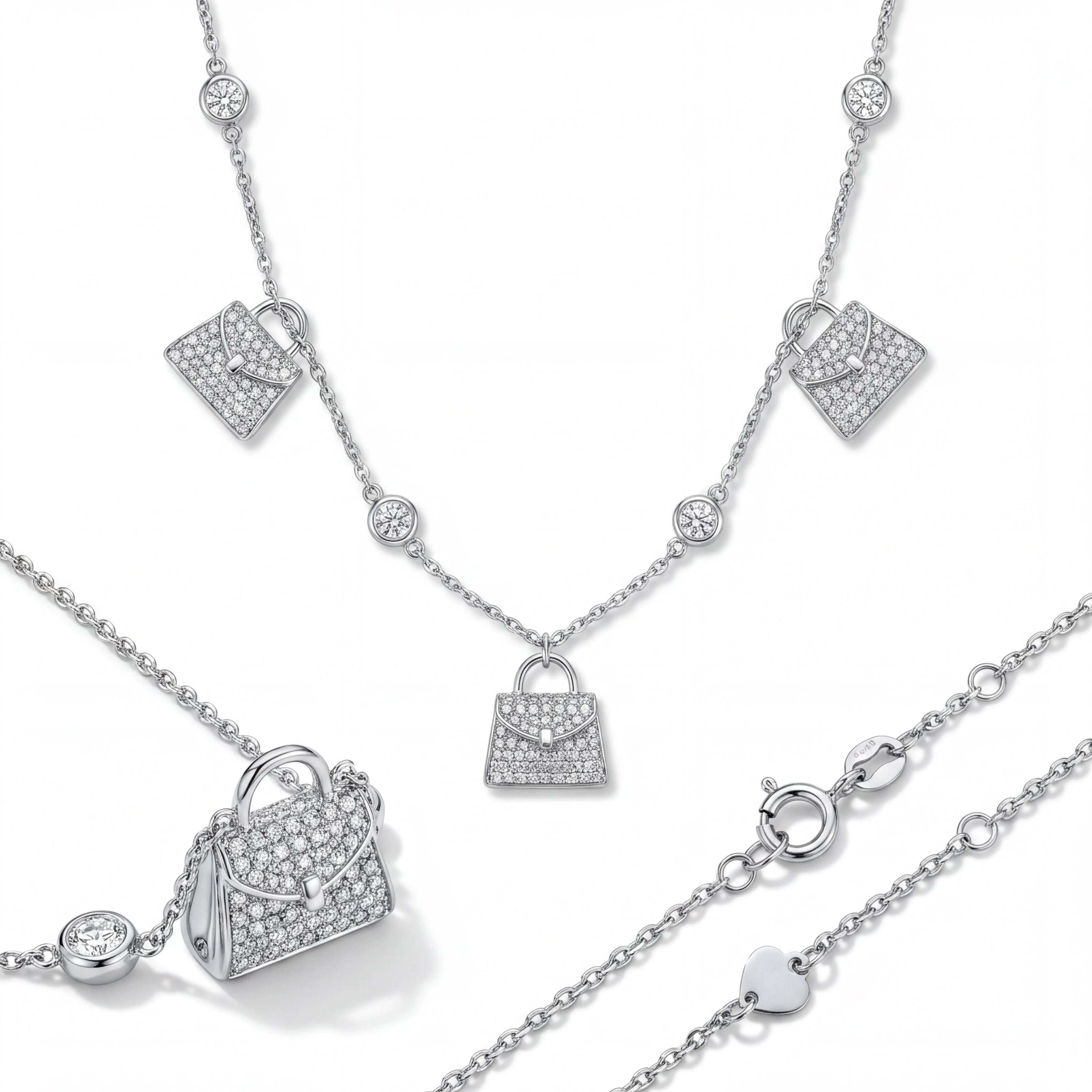 Sparkling Pouch Necklace — 4