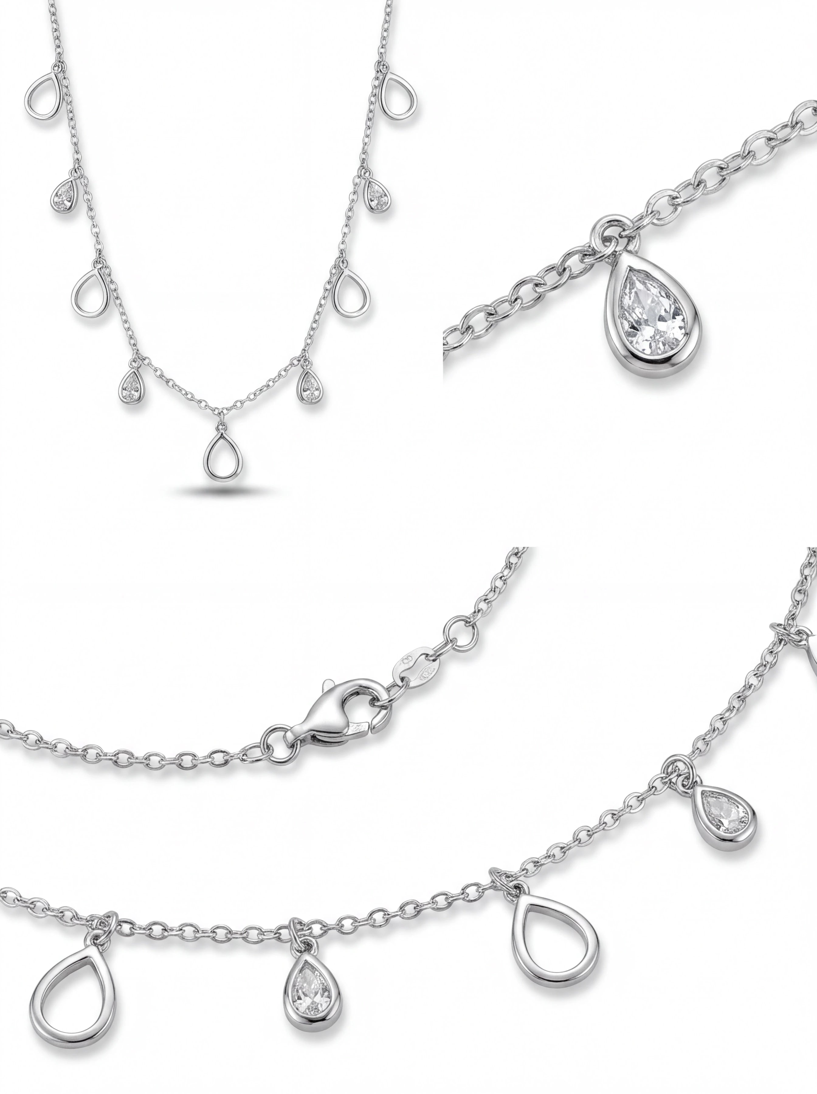 Teardrop Charm Necklace — 4