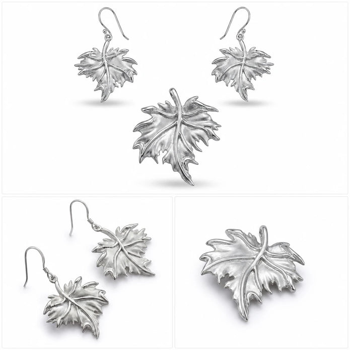 Vine Leaf Pendant Set