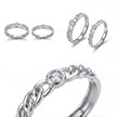 Chain Link CZ Ring — 4