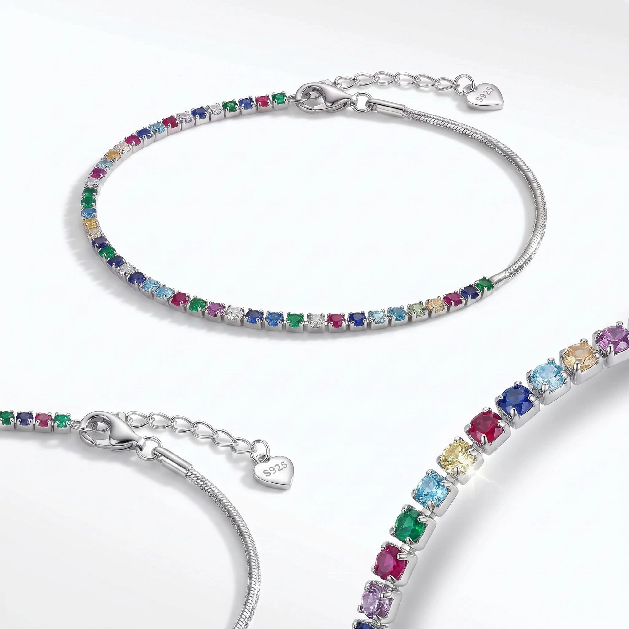 Rainbow Stone Anklet
