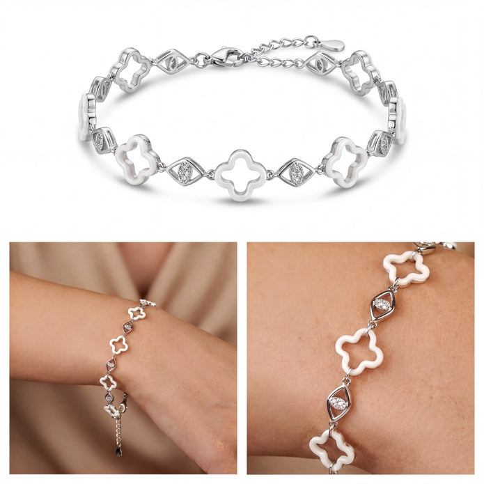 Clover CZ Bracelet — 4