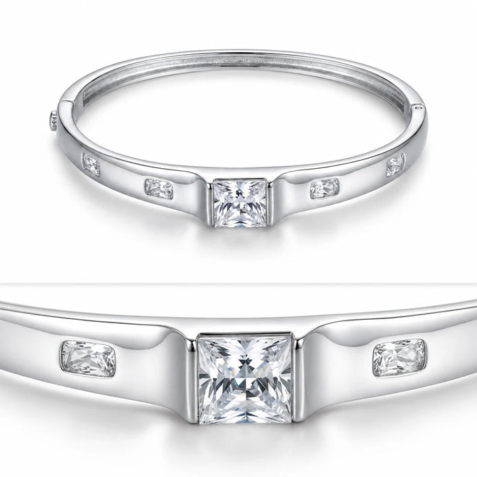Square CZ Bangle