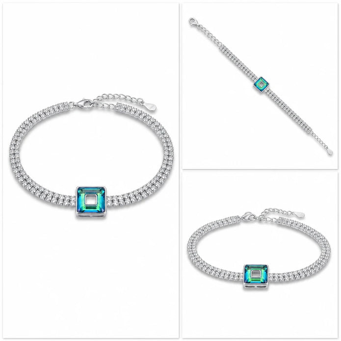 Iridescent Square Bracelet
