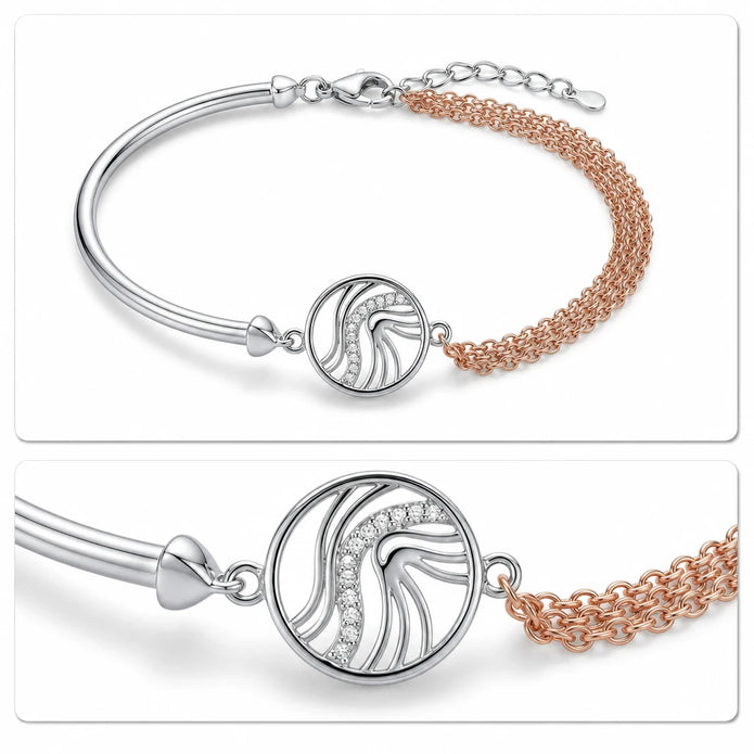 Wave Dual-Tone Bracelet