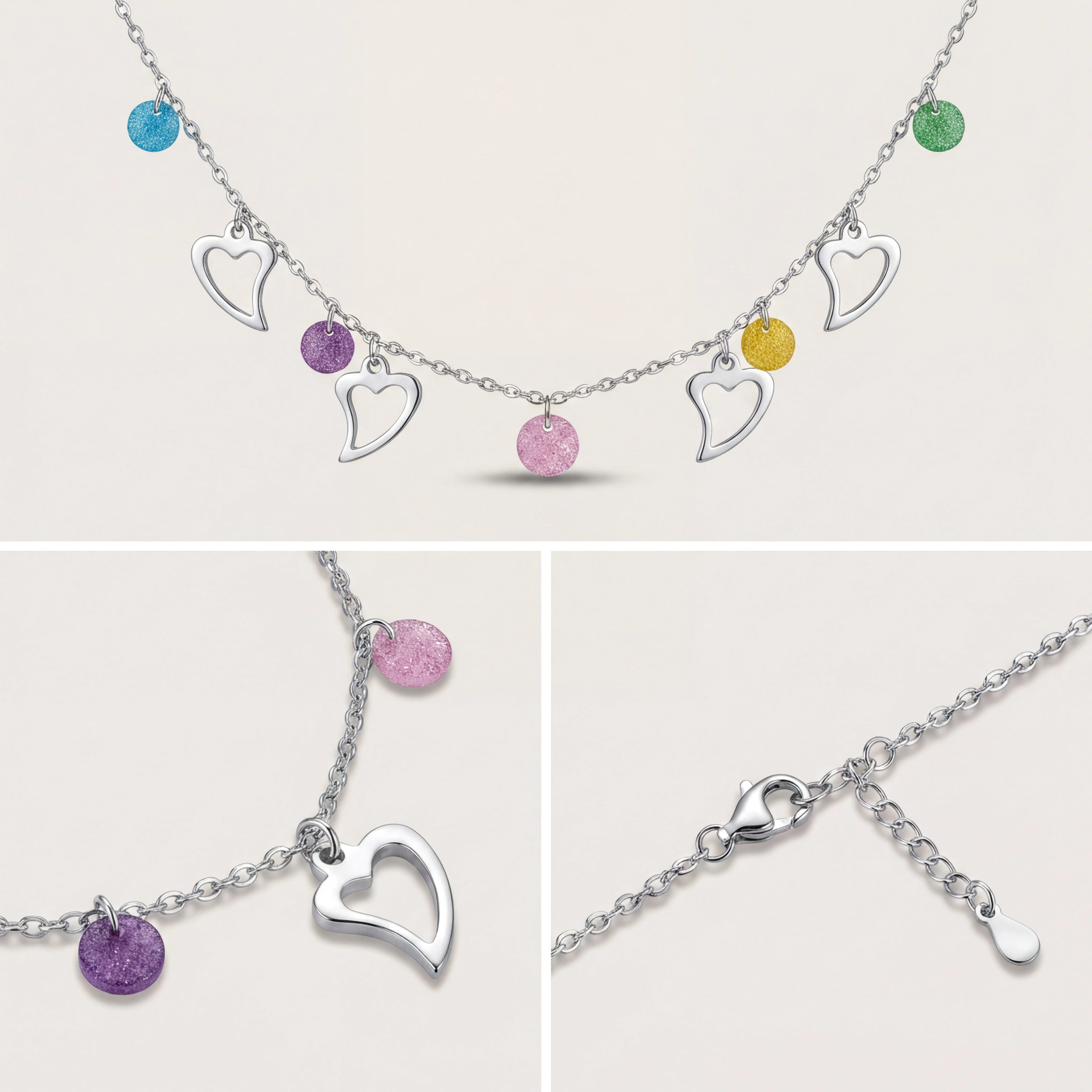 Rainbow Heart Necklace — 4