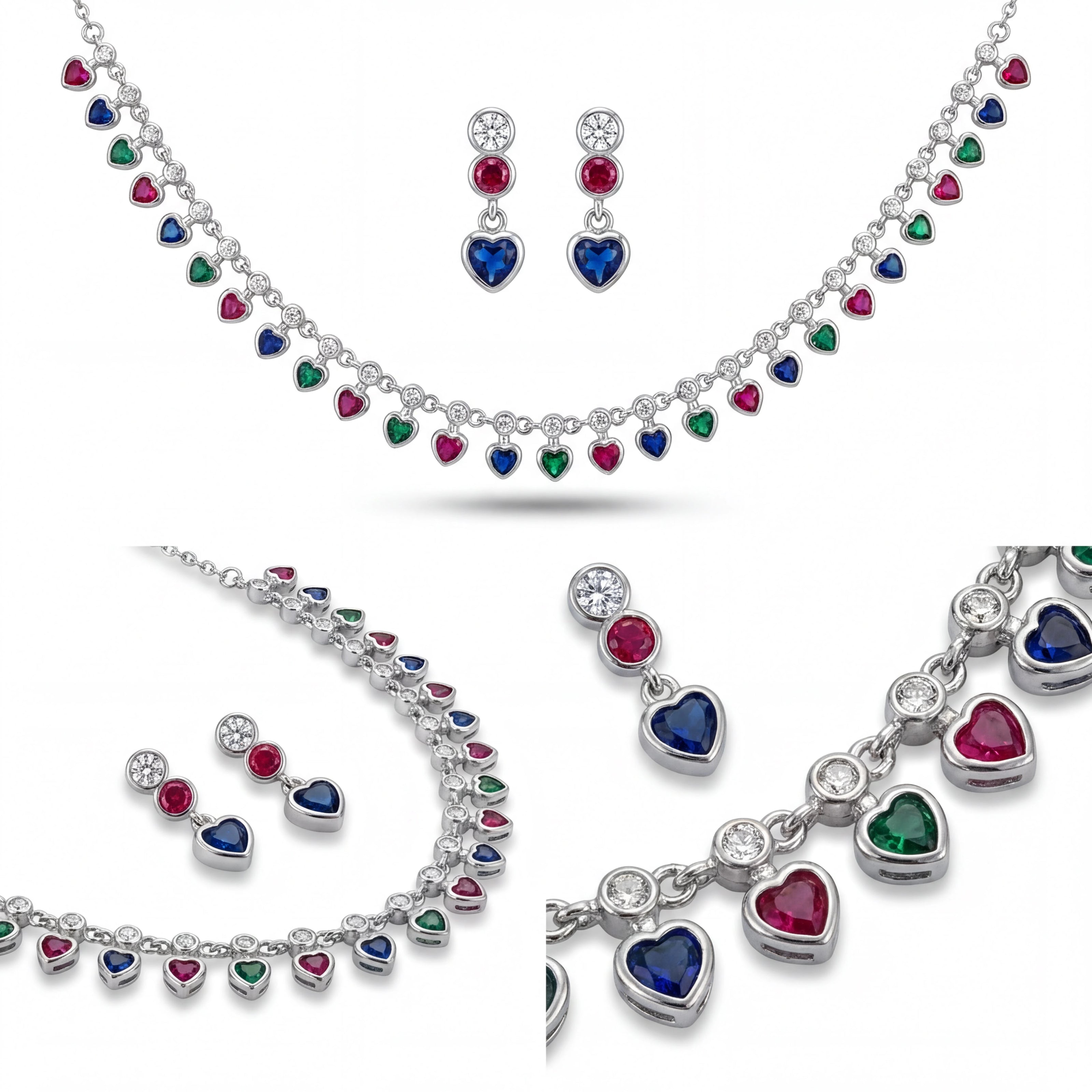 Multicolor Heart Set — 4