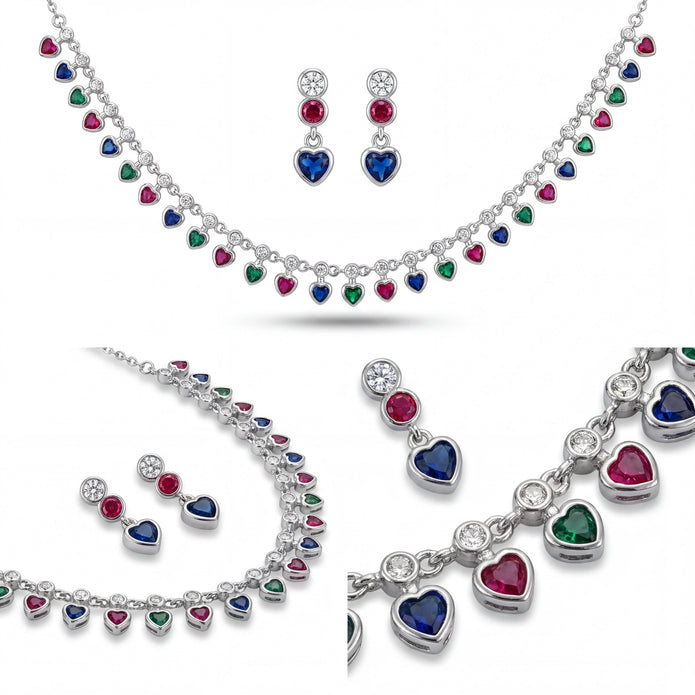 Multicolor Heart Set — 4