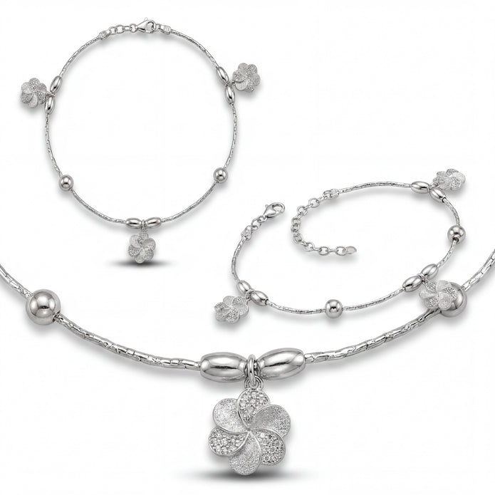 Floral Charm Anklet — 4