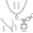 CZ Circle Link Set — 4