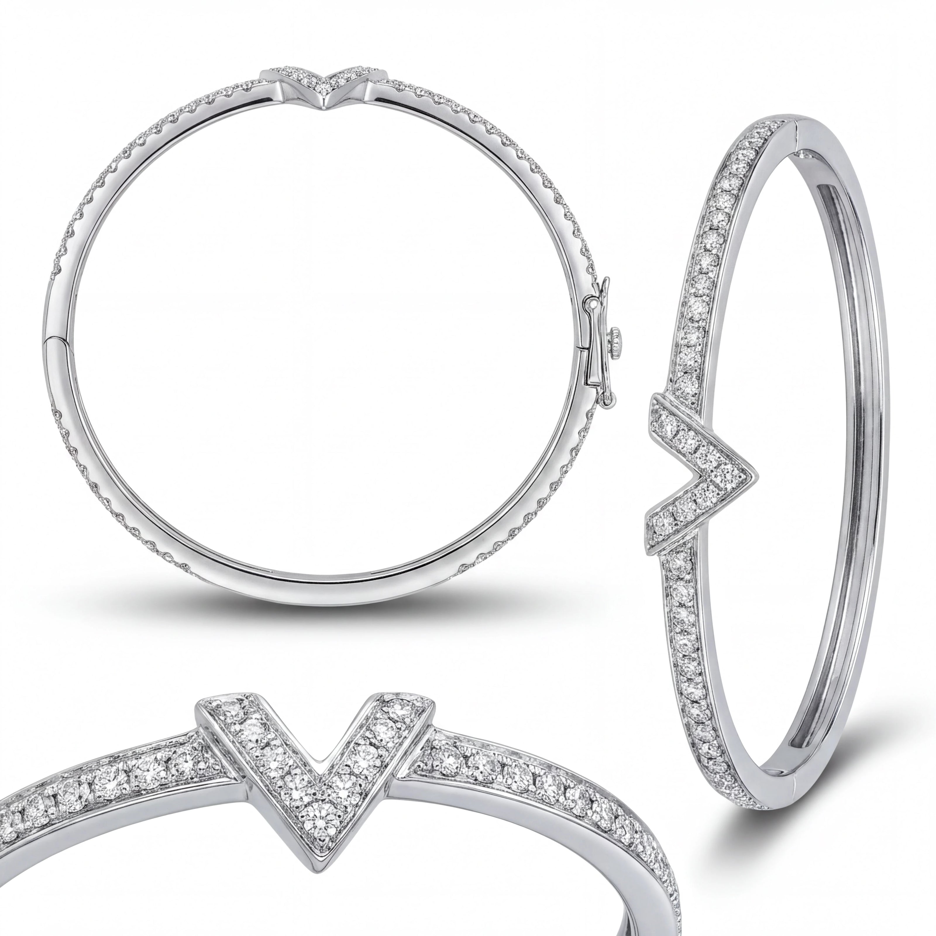 V Pavé Bangle — 4