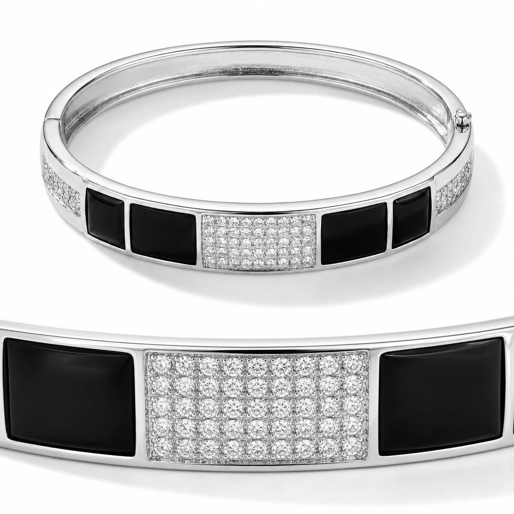 Geometric Onyx Bracelet