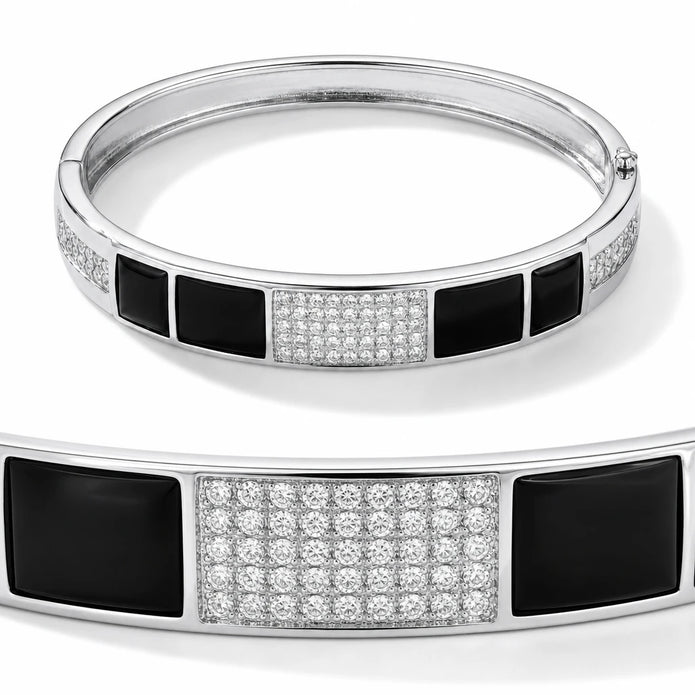 Geometric Onyx Bracelet