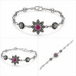 Magenta Lotus Bracelet