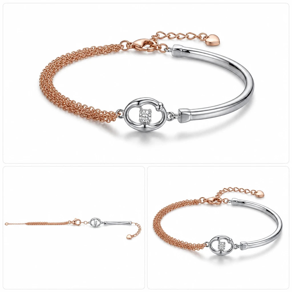 Two-Tone Link Bracelet