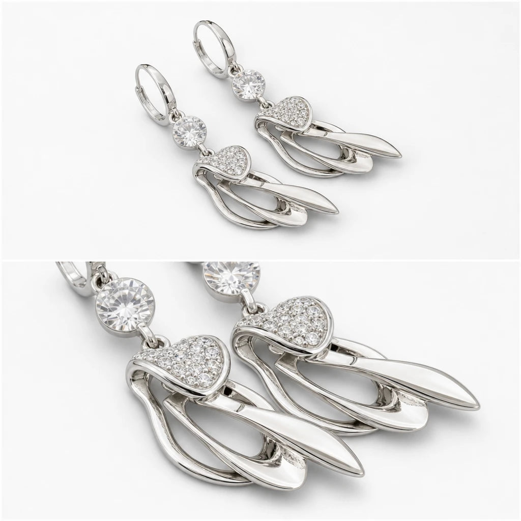 CZ Cascade Earrings