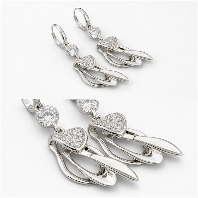 CZ Cascade Earrings