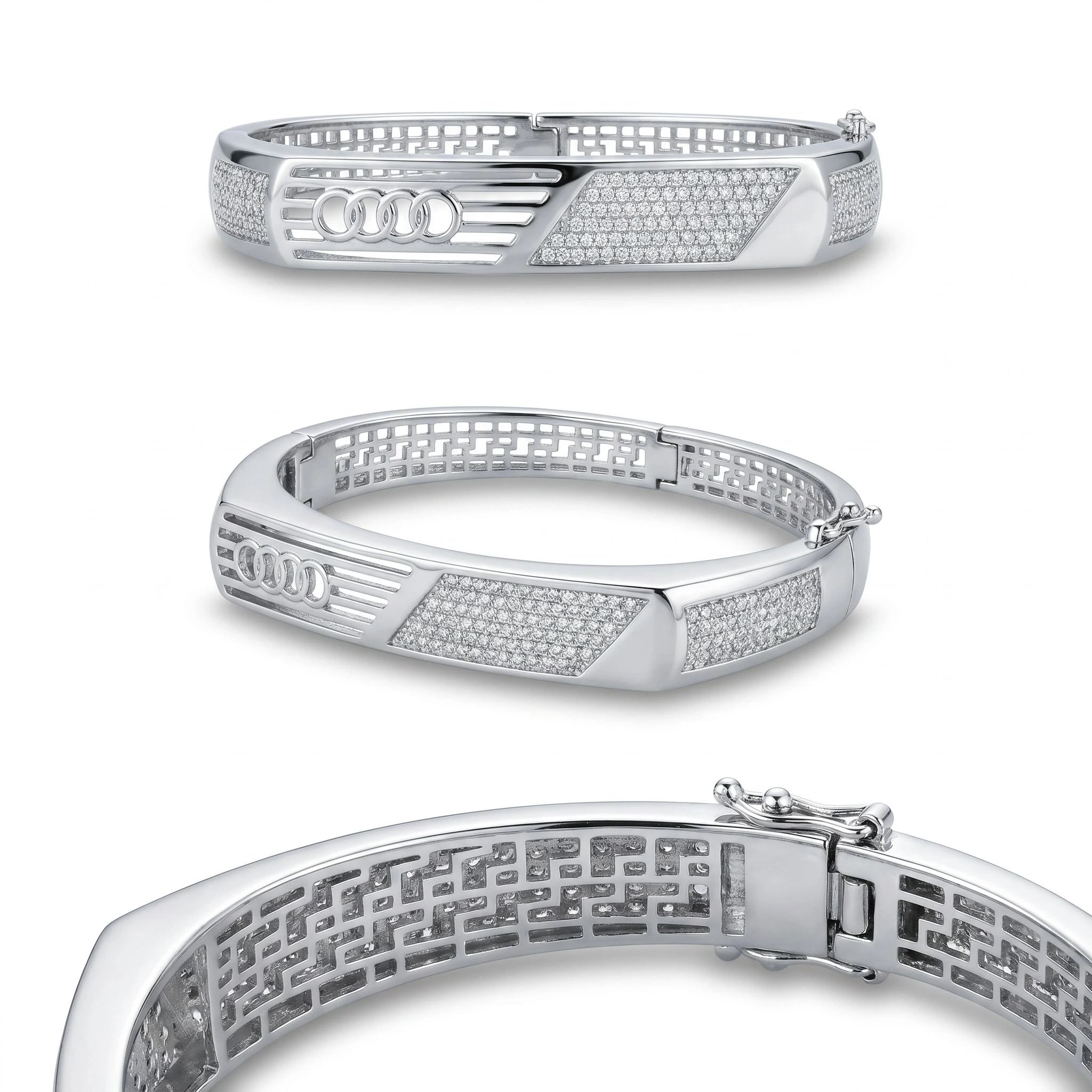 Pavé Grid Bracelet — 4