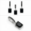 Onyx Marcasite Set