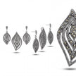 Marcasite Leaf Set — 4