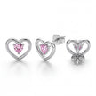 Pink Heart Studs — 4