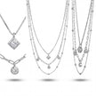 CZ Layered Necklace — 4