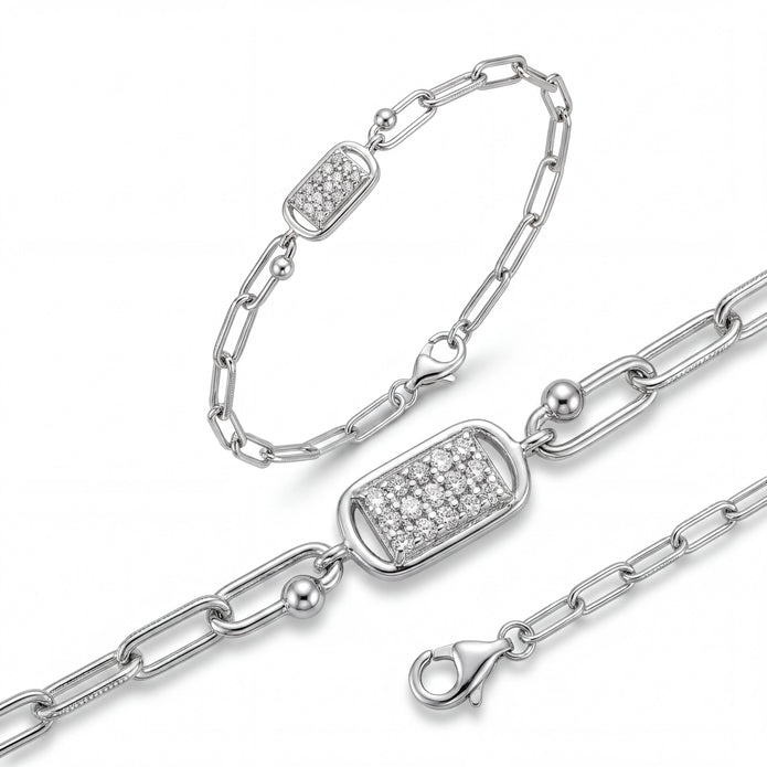 Pavé Link Bracelet — 4