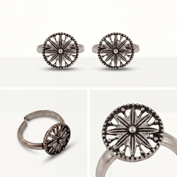 Vintage Compass Toe Rings — 4