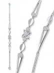 CZ Floral Link Bracelet — 4