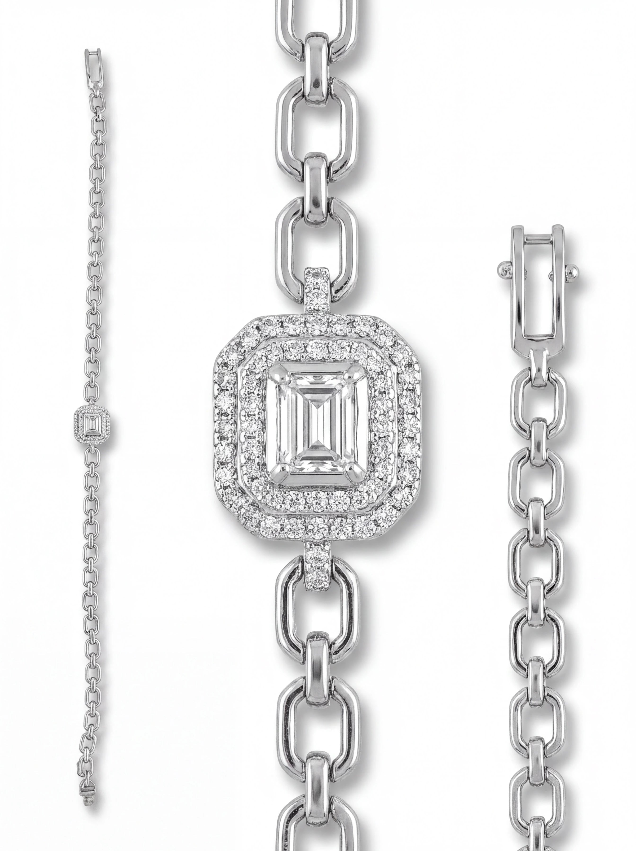 Emerald Halo Bracelet — 4