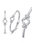 Marquise Floral Bangle — 4