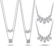 CZ Layered Necklace — 4
