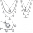 Cushion Halo Layered Necklace — 4