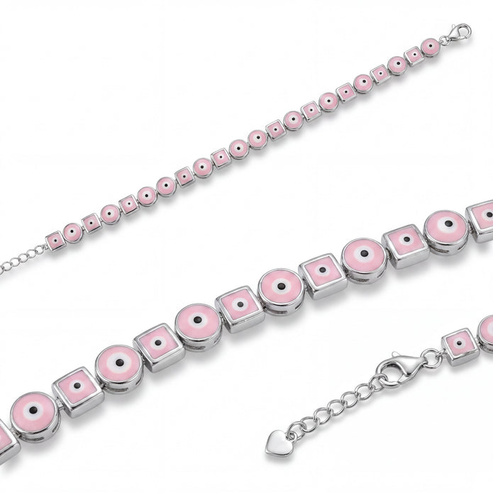 Pink Enamel Bracelet — 4