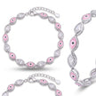 Pink Evil Eye Bracelet — 4