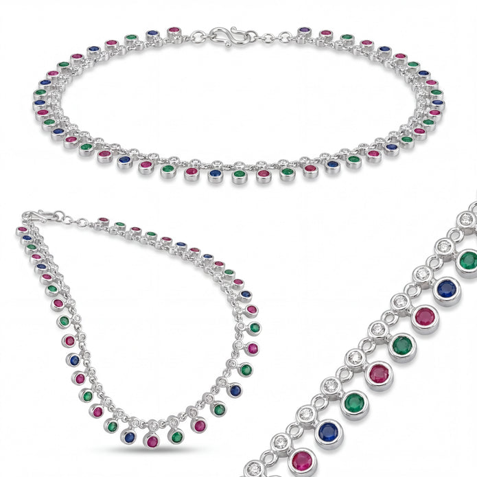 Multicolour Charm Anklet — 4