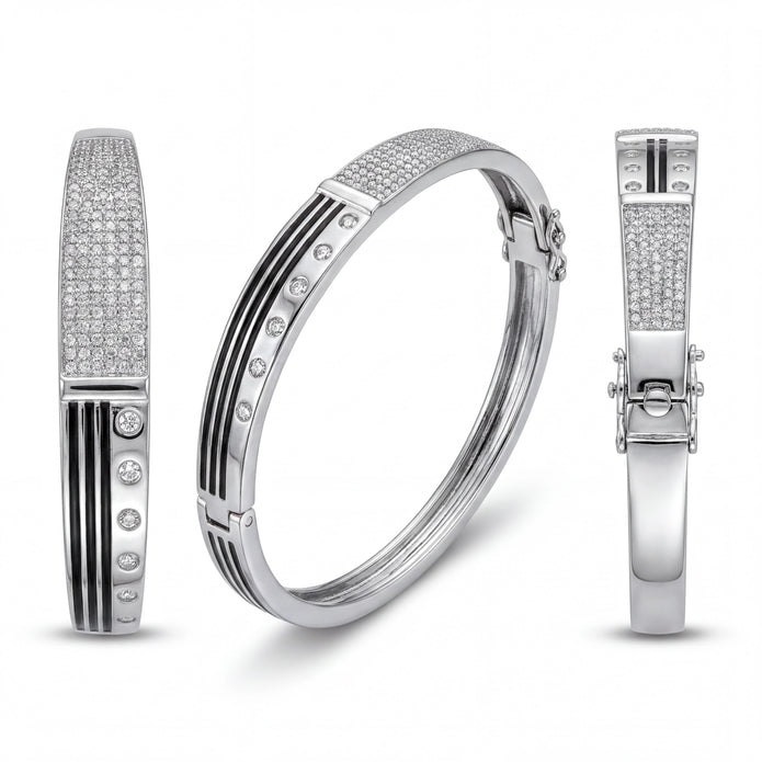 Modern Pave Bangle — 4