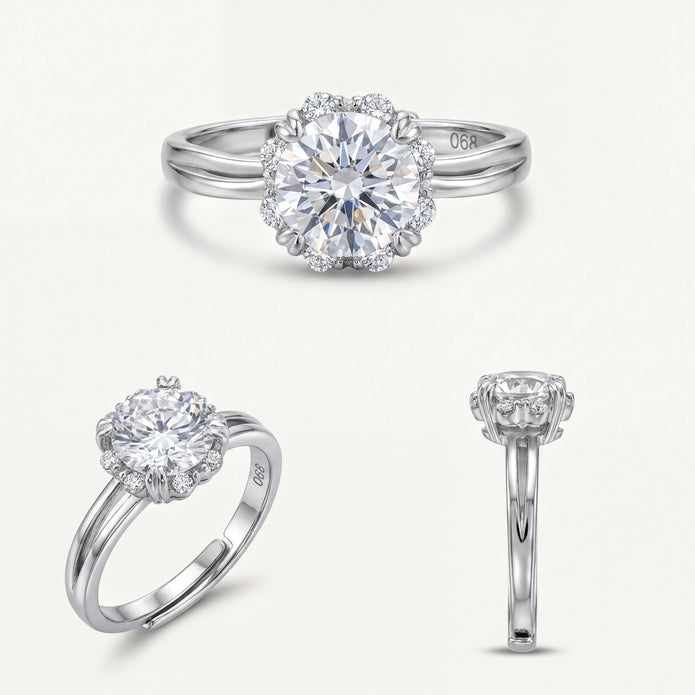 Halo Solitaire Ring — 4