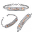 Contemporary CZ Bar Bracelet — 4