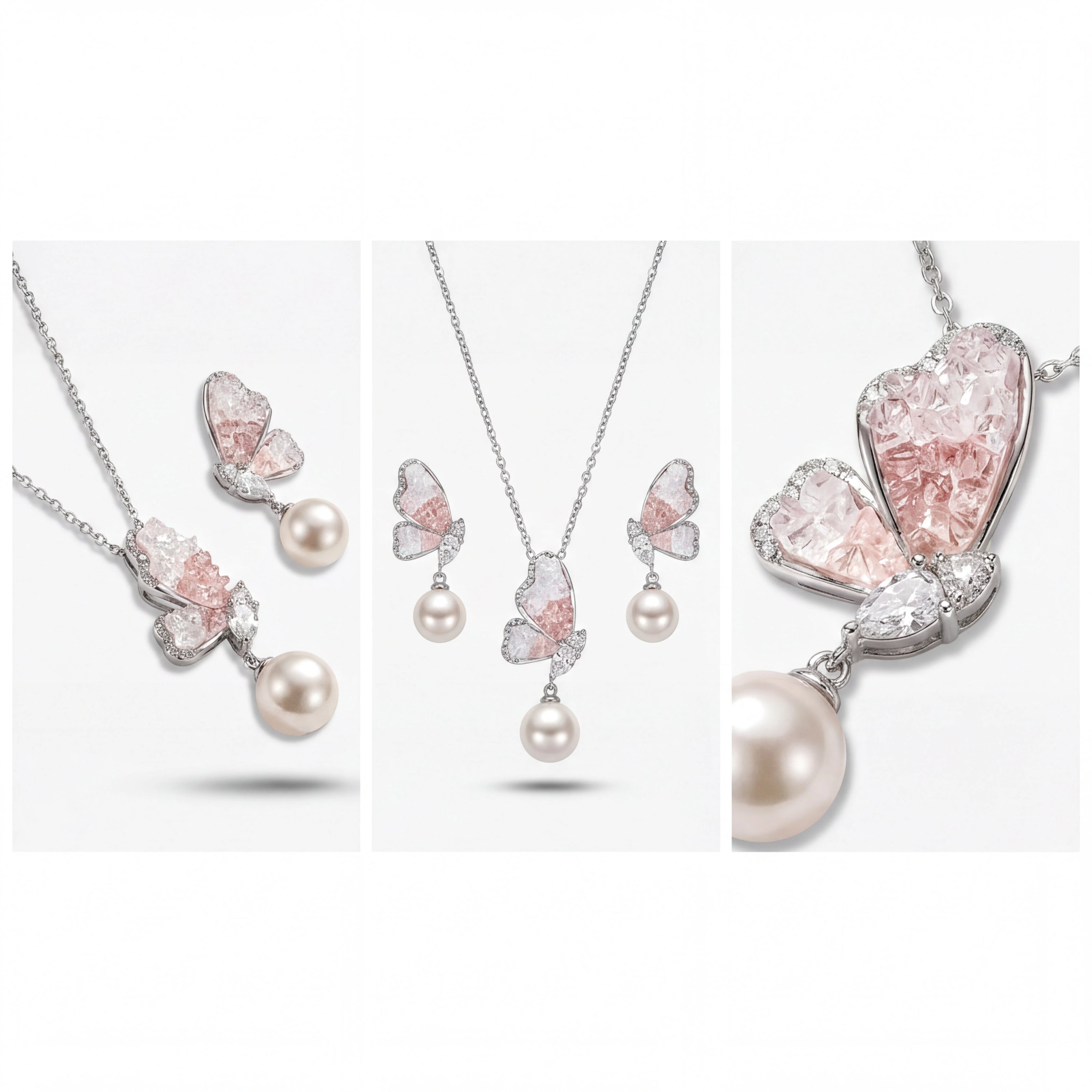 Blush Butterfly Set — 4