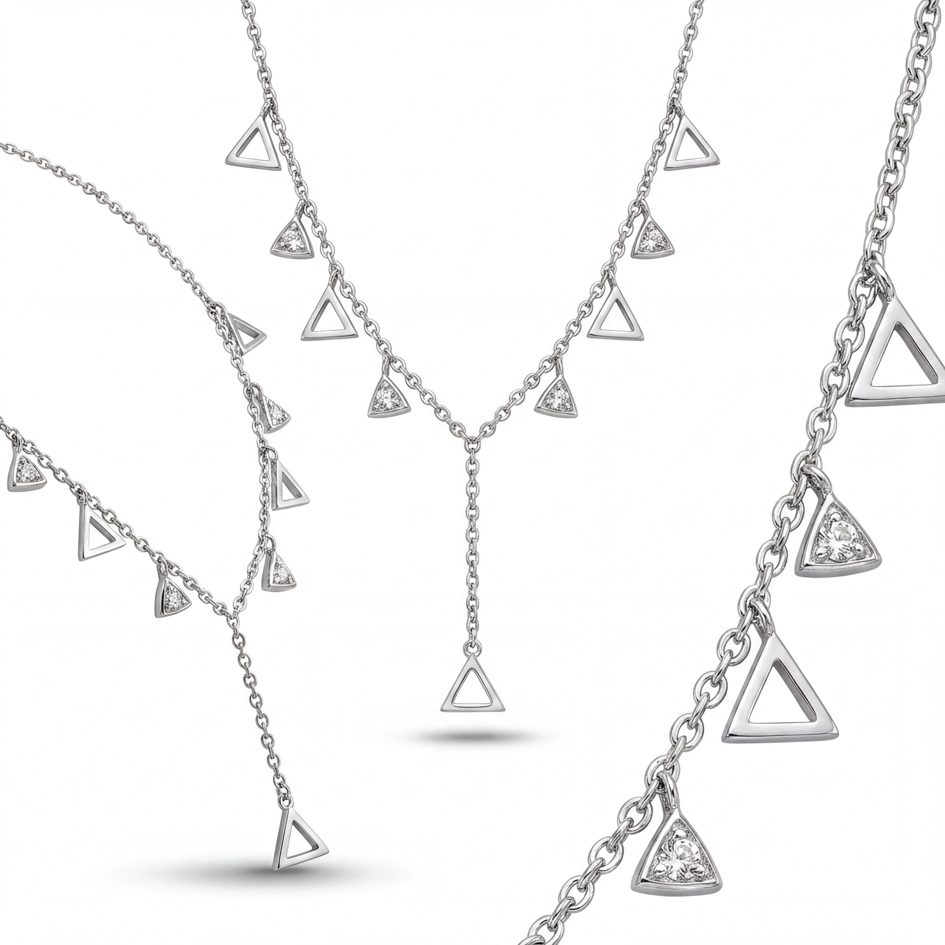 Triangle Charm Necklace — 4